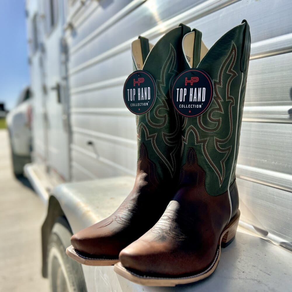 Horse Power Top Hand Men's Volcano Cognac Boot Saddle Rags