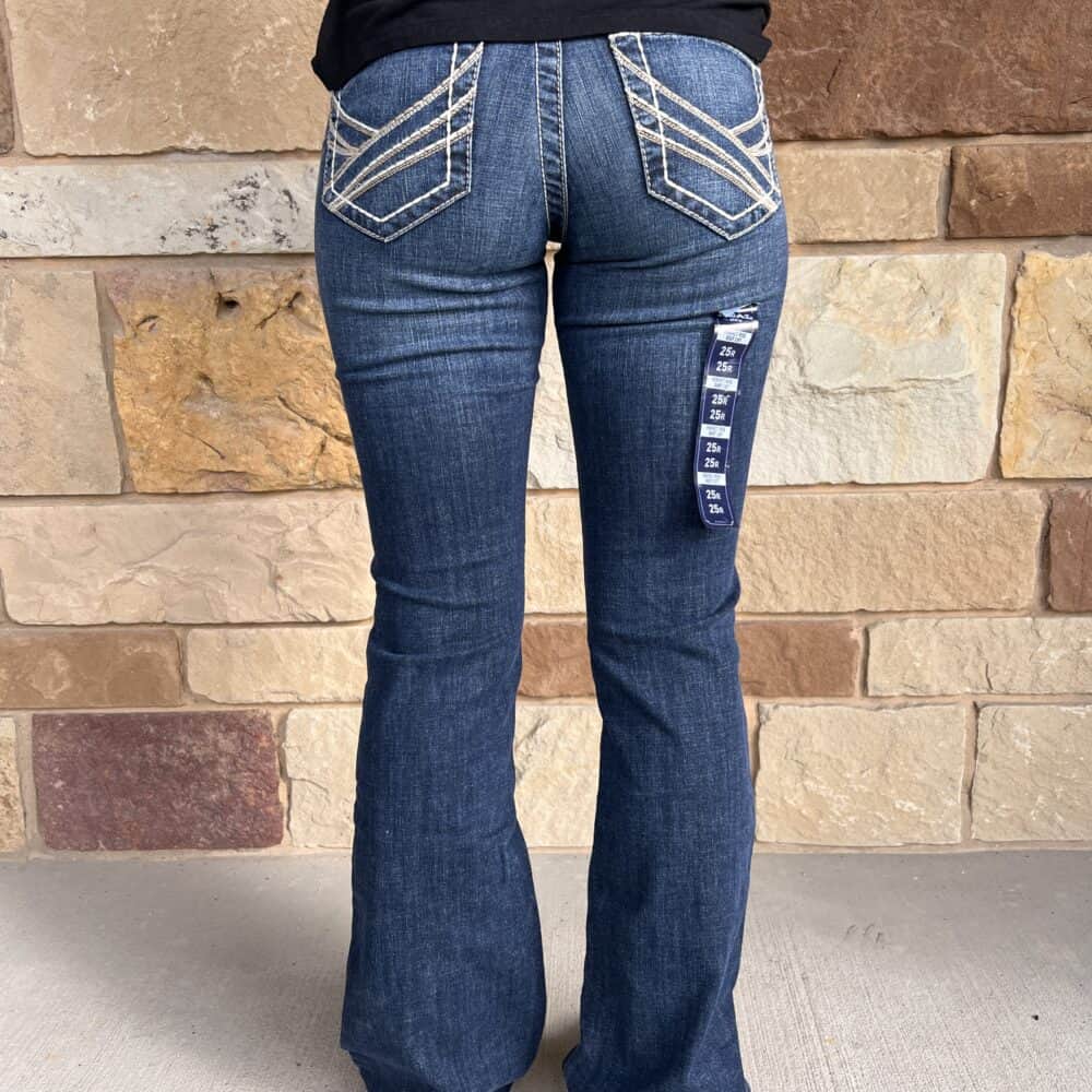 Ariat Jeans Bootcut Elasticizzati Donna – Vita Perfetta, Denim Ad Alte Prestazioni, Colore Rosa Scuro