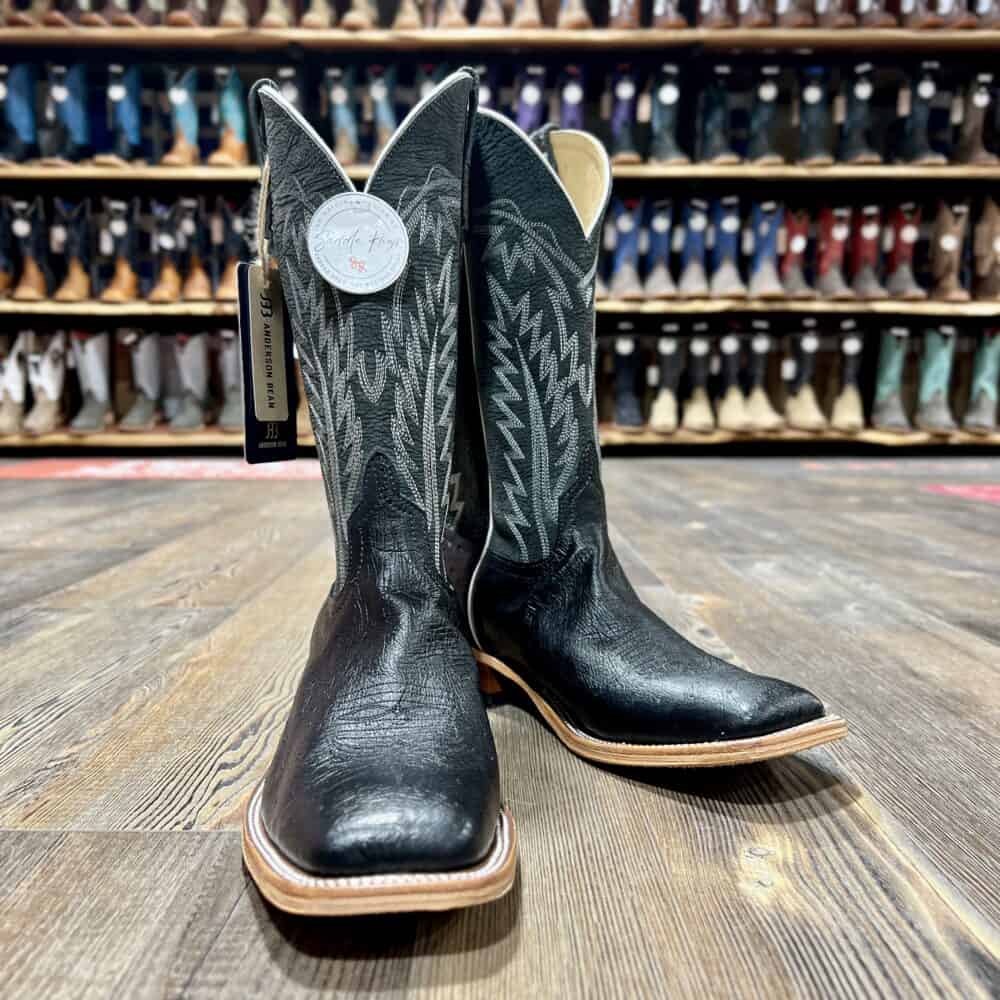 Anderson Bean Men's Tan Rough Out Ostrich Western Boot