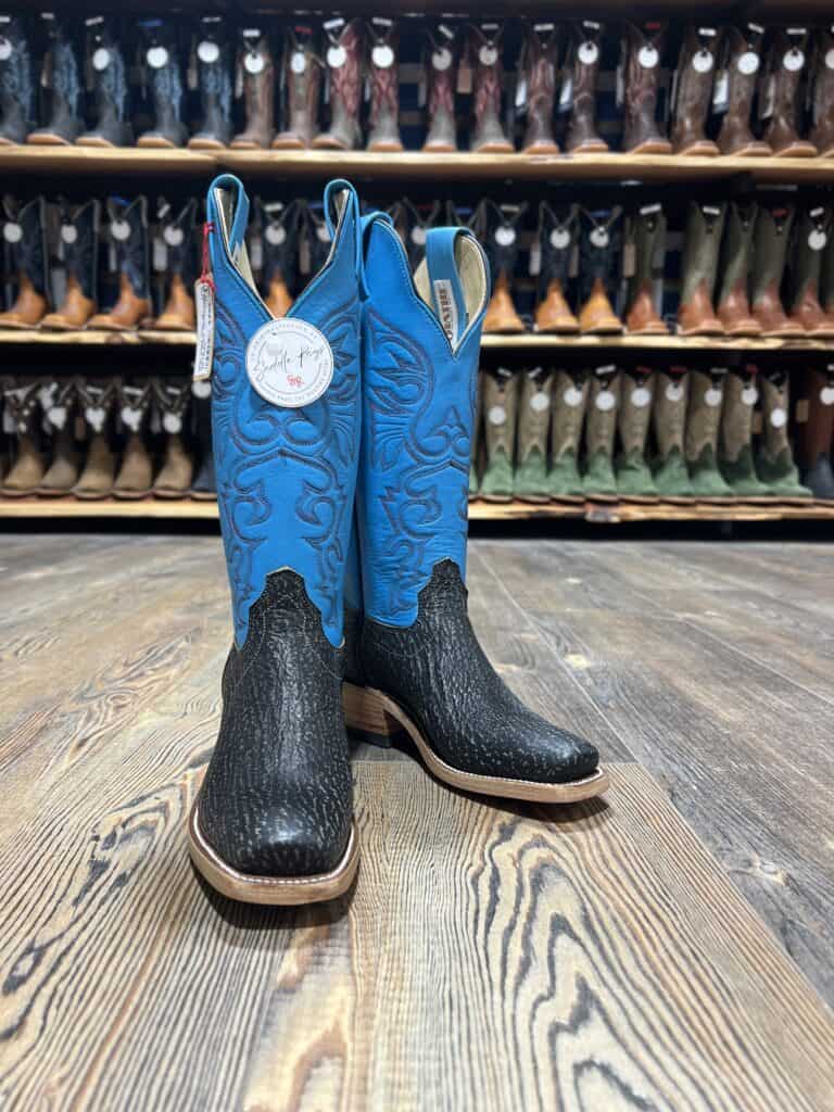 80s 韓国製 GERRY COSBY ナイロン MA-1 紺 刺繍 TALON Olathe Women's Black Safari Shark Boot - Saddle Rags