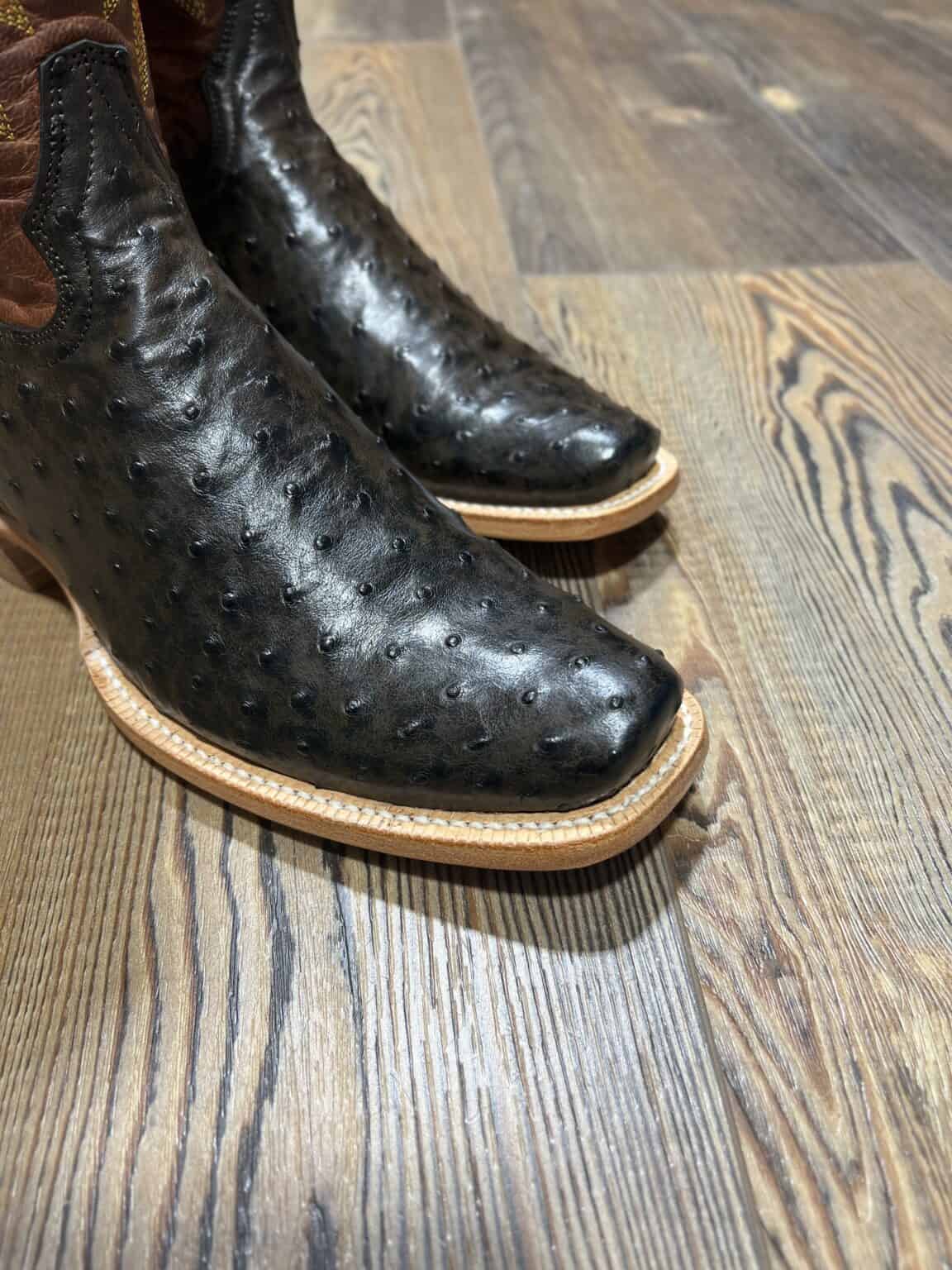 R Watson Roper R. Watson Men's Nicotine Full Quill Boot - Saddle Rags