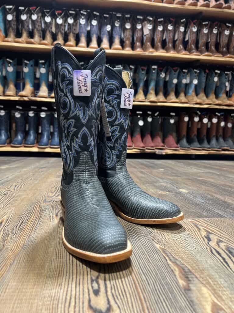 Tony Lama White, Black and Blue Men\'s Western Boots Tony Lama AVETT Boot (7955) – Frost Ranch Wear main image 4
