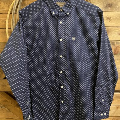 Mens Ariat Classic L/S Navy