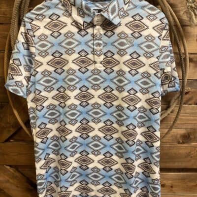 Mens Rock&Roll S/S Aztec Polo