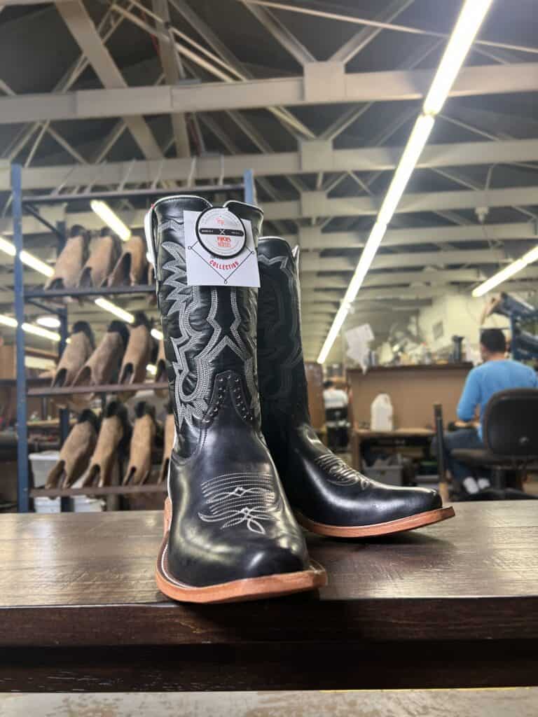Rios of Mercedes Black Shell Cordovan Boot - Saddle Rags
