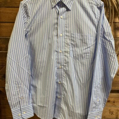 Mens Wrangler Cody Johnson Collection L/S Blue/White Stripe