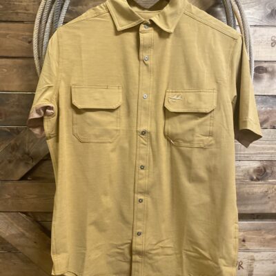 Mens 2Dove S/S Snap Shirt Golden