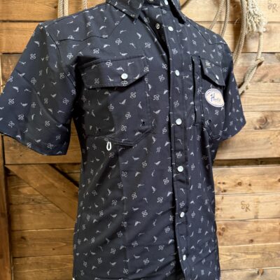 HornKnot Midnight Western Icons Short Sleeve Shirt