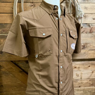 HornKnot Brown Short Sleeve Shirt