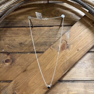 Onyx Single Stone Necklace