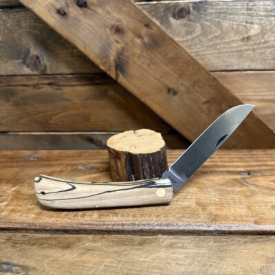 Otter Hippekniep Large - Ice Beech/Carbon Steel