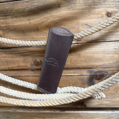Otter-Messer Knife Case - Dark Brown Smaller