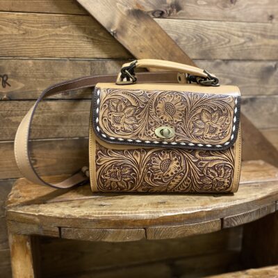American Darling Tooled Leather Large Evening Bag
