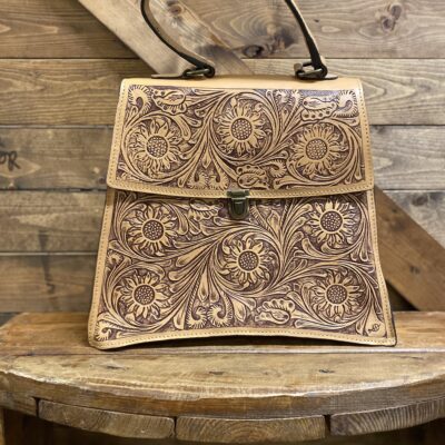 American Darling Tooled Leather Tote