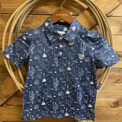 Boys Rock&Roll S/S Polo Navy