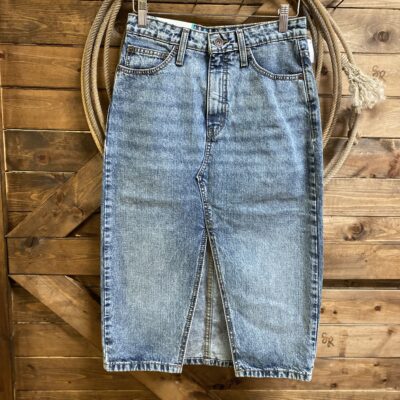 Womens Cruel Denim High Rise Midi Skirt