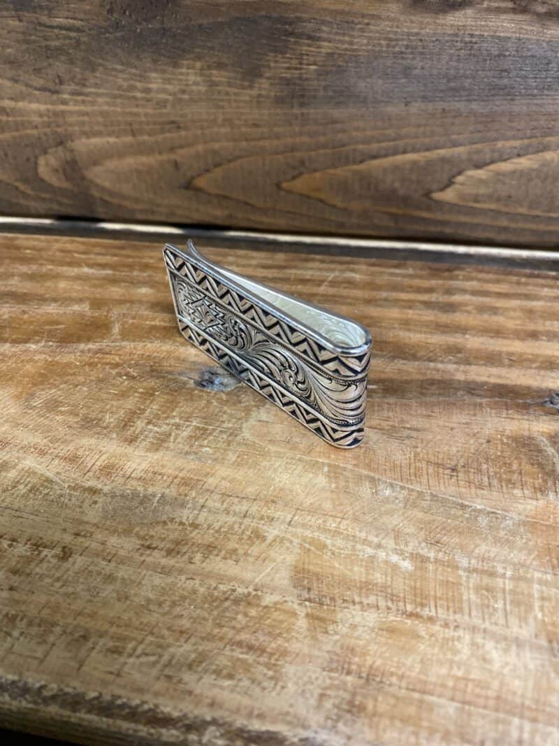 Montana Silversmiths Aztec Scroll Money Clip - Saddle Rags