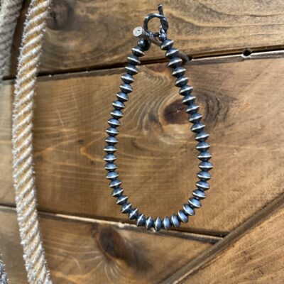 Navajo Saucer Pearls 6mms Bracelet