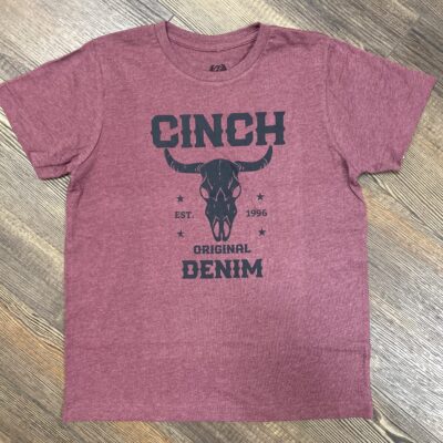 Boys Cinch S/S Tee Purple Heather