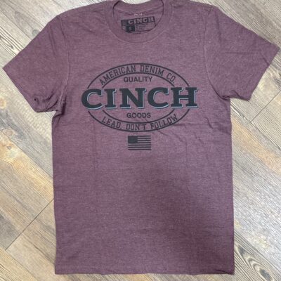 Mens Cinch S/S Tee Purple/Black