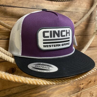 Mens Cinch Ball Cap Purple/Black/White