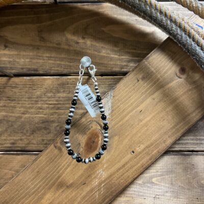 Navajo Pearls & Onyx Bracelet