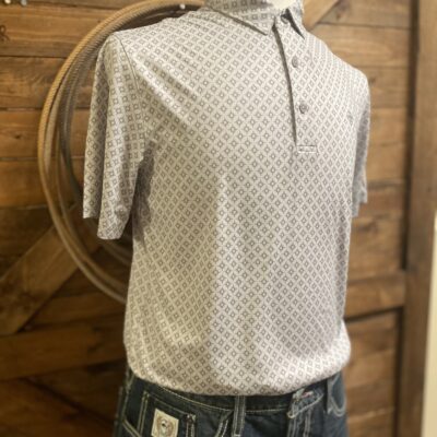 Mens Ariat AriatTek S/S Airflow Polo Micro Chip