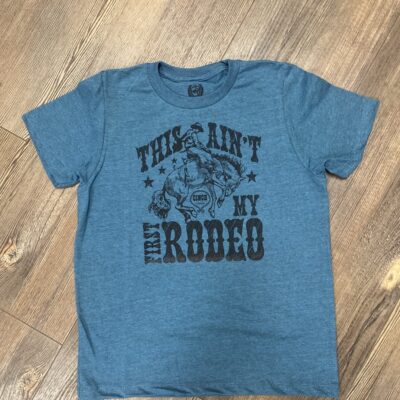 Boys Cinch S/S First Rodeo Tee Teal
