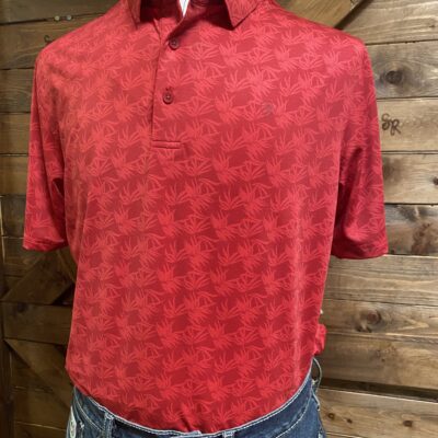 Mens Ariat Airflow Polo Scarlet