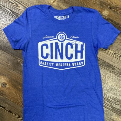 Mens Cinch Western Brand Logo S/S Tee Royal Blue