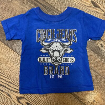 Boys Cinch S/S Tee Cinch Brand Bull Royal
