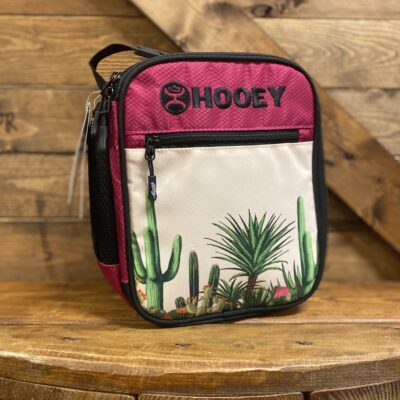Hooey Pink/Black Cactus Lunchbox