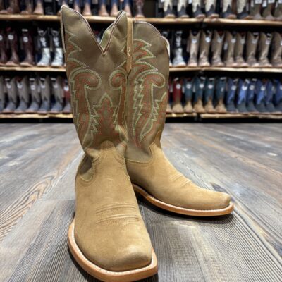 R. Watson Men's Tan Rough-Out Boot