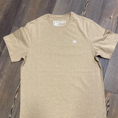 Mens Cinch S/S Heather Tee Khaki