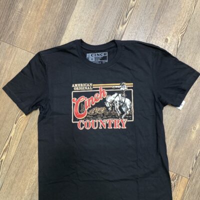 Mens Cinch American Original S/S Tee Black