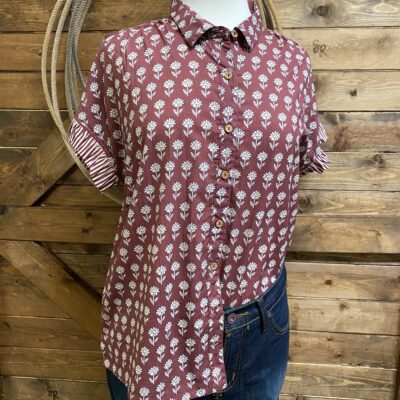 Layerz Stevie Top Maroon
