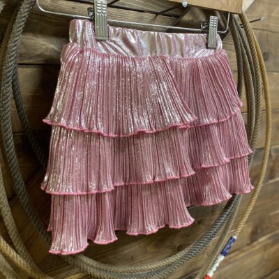 Girls Grace+Emma Ruffle Skort Pink Shimmer
