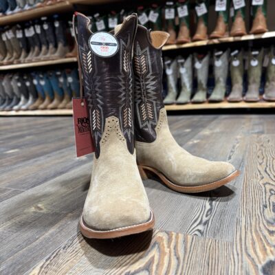 Rios of Mercedes Women's Tan Crazyhorse Rough-Out Boot