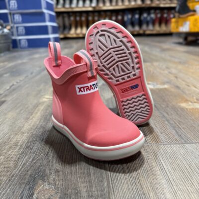 XTRATUF Kid's 4" Ankle Deck Boot - Coral