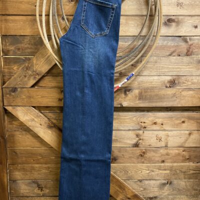 Womens Rock & Roll Relaxed Flare Leg Dark Wash Jean