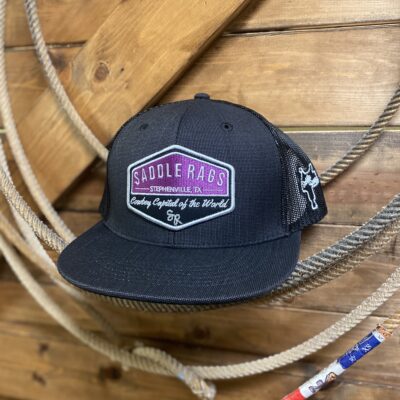 Saddle Rags Cap Cowboy Capital Patch Black