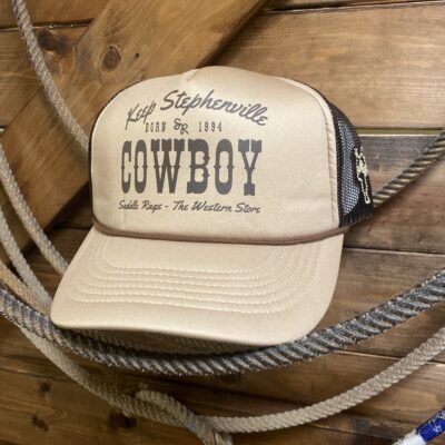 Saddle Rags Cap Keep Stephenville Western Tan Foam