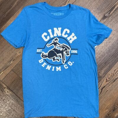 Mens Cinch S/S TShirt Bright Blue