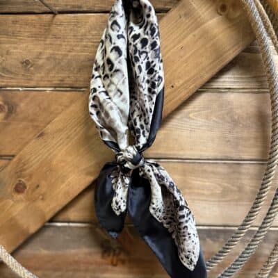 Crocodile Charmeuse Shorty Wild Rag 20"