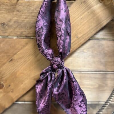 Blackberry Baroque Wild Rag 20"
