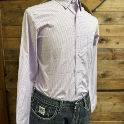 Mens Wrangler/CoJo Classic L/S Button Down Purple Plaid