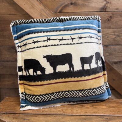 Morning On The Farm Plush Sherpa Pillow