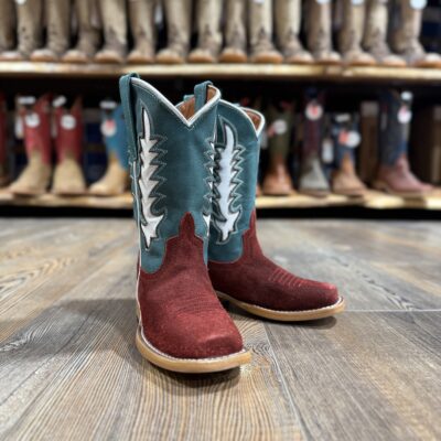Macie Bean Girl's Red Suede Boot