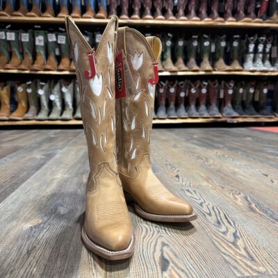 Justin Women's May Antique Tan Cowhide Boot