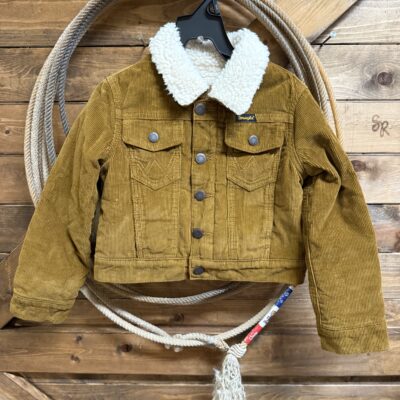 Boys Wrangler Sherpa Lined Corduroy Jacket